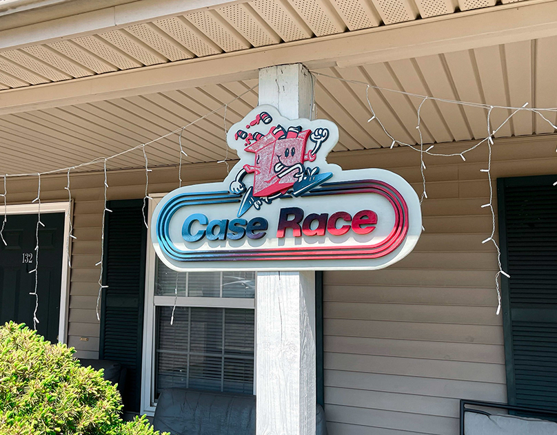 Case Race house sign